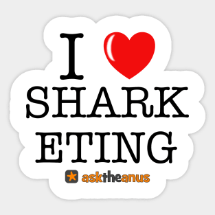 I love Sharketing Sticker